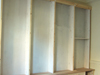 Adjustable bookcase under construction