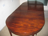 Mahogany Dining Table extended with two new leaves